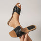 Women's Woven Strap Flat Slide Sandals