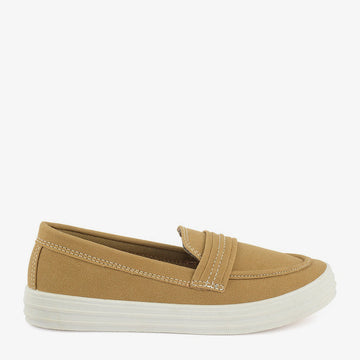 Men's Camel Suede Penny Loafers