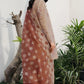Women's 3-Piece Printed Lawn Suit – Floral Kameez, Printed Trouser & Polka Dot Dupatta