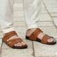 Men's Premium Black Leather Sandals
