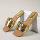 Women's Woven Strap Flat Slide Sandals